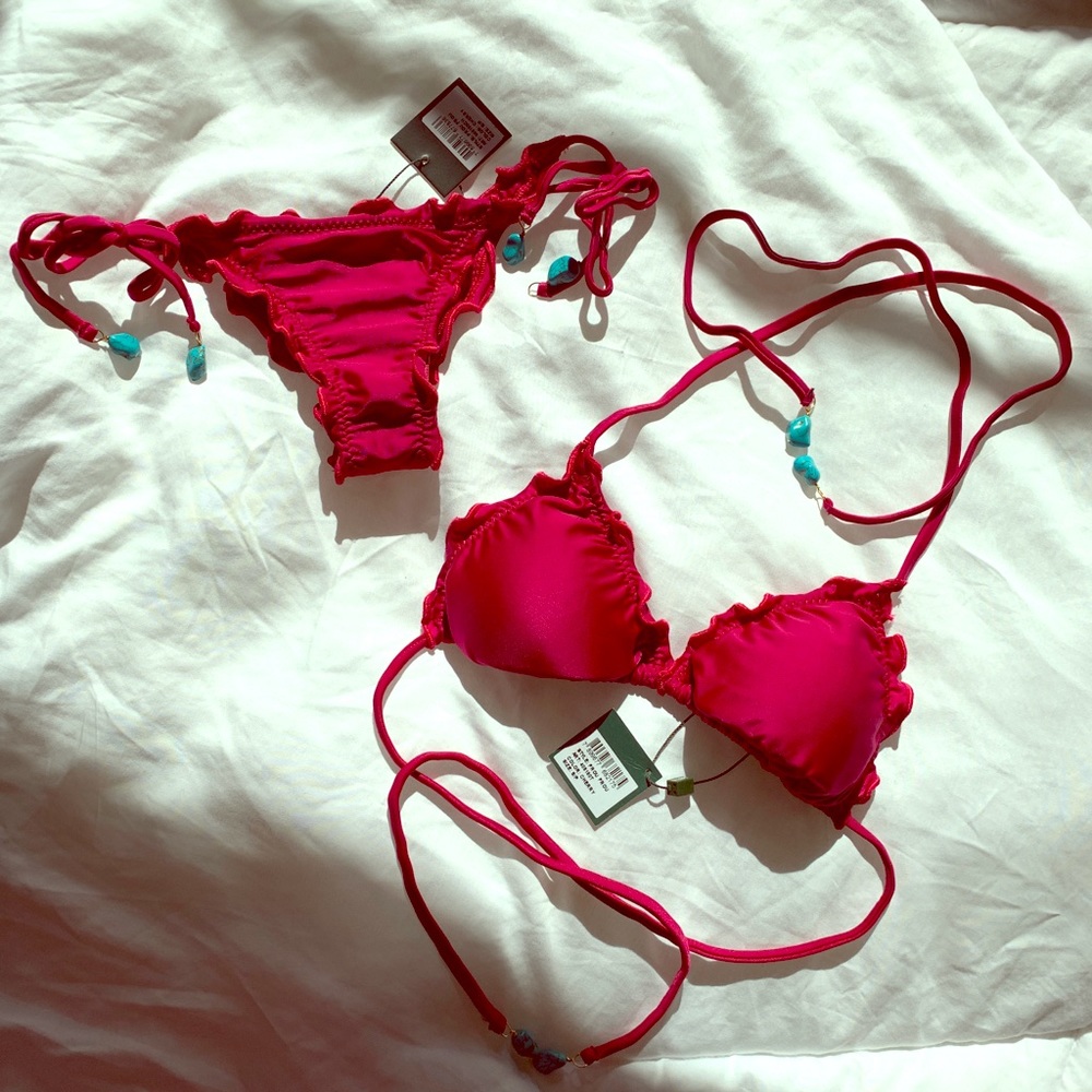 Despi Frou Frou Magenta Bikini - Size S